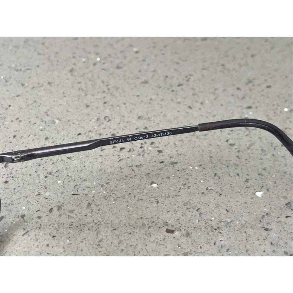 SUPERFLEX SFK 44 EYEGLASSES FRAMES ONLY 42-17-120 W Color 2 full rim gray navy